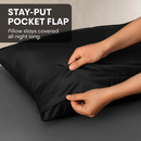 Silky Satin King Pillowcase Set for Luxurious Sleep by LJGDeals