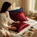 Silky Satin King Pillowcase Set for Luxurious Sleep by LJGDeals