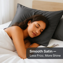 Silky Satin King Pillowcase Set for Luxurious Sleep by LJGDeals