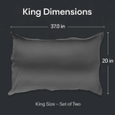 Silky Satin King Pillowcase Set for Luxurious Sleep by LJGDeals