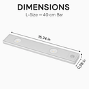Rechargeable Cabinet Light with Motion Sensor - Silver by LJGDeals