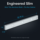 Rechargeable Cabinet Light with Motion Sensor - Silver by LJGDeals