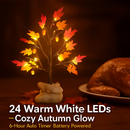 Artificial Lighted Maple Tree with 24 Warm White LEDs by LJGDeals