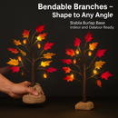 Artificial Lighted Maple Tree with 24 Warm White LEDs by LJGDeals