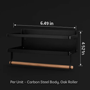 Magnetic Spice Racks for Refrigerator with Paper Holder by LJGDeals