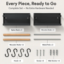 Magnetic Spice Racks for Refrigerator with Paper Holder by LJGDeals