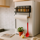 Magnetic Spice Racks for Refrigerator with Paper Holder by LJGDeals