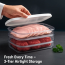 Deli Meat Container with Lid, Stackable Fridge Organizer by LJGDeals