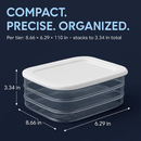 Deli Meat Container with Lid, Stackable Fridge Organizer by LJGDeals