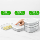 Deli Meat Container with Lid, Stackable Fridge Organizer by LJGDeals