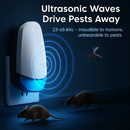 Ultrasonic Pest Repeller with Night Light for Indoor Use by LJGDeals