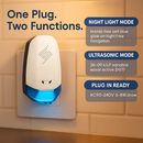 Ultrasonic Pest Repeller with Night Light for Indoor Use by LJGDeals