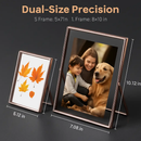Rose Gold Metal Picture Frame, 2-Pack Set by LJGDeals