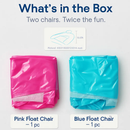 Inflatable Pool Chair 2-Pack Lounger with Cup Holders by LJGDeals