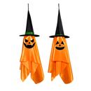 Hanging Ghosts with Wizard Hat - 2 Pack Halloween Decor by LJGDeals