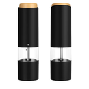 Electric Salt and Pepper Grinder Set with One-Hand Operation by LJGDeals