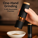 Electric Salt and Pepper Grinder Set with One-Hand Operation by LJGDeals