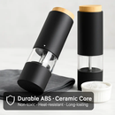 Electric Salt and Pepper Grinder Set with One-Hand Operation by LJGDeals