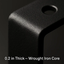 Wall Mounted Shelf Bracket Set - Strong Black Brackets by LJGDeals