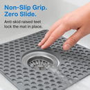 Silicone Grid Sink Mat with Central Drain Hole by LJGDeals