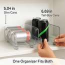 Adjustable Soda Can Organizers, 2-Tier, 12-Pcs by LJGDeals