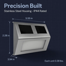 Solar LED Wall Light for Outdoor Steps Weatherproof by LJGDeals
