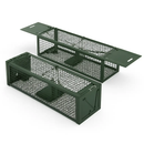 2Pack 15.35x4.72x3.94in 2-Door Humane Live Rat Trap Galvanized Iron Rodent Trap Cage Reusable for Home Garden Farm Warehouse by LJGDeals