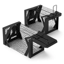2Pcs Rat Traps Humane Live Mouse Cage Easy To Catch And Release For Voles Rats Mice Rodents Hamsters Reusable Indoor Outdoor Use by LJGDeals