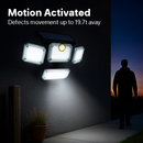 Solar Powered Wall Light with Motion Sensor and 4 Heads by LJGDeals