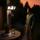 Solar Powered Wall Light with Motion Sensor and 4 Heads by LJGDeals