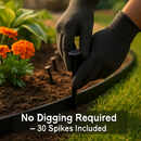 Non-Digging Plastic Garden Edging Kit for Lawn and Flower Beds by LJGDeals