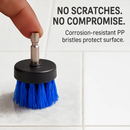 Drill Brush Cleaning Set for Tiles, Tubs & Sinks - Blue by LJGDeals