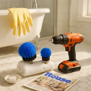 Drill Brush Cleaning Set for Tiles, Tubs & Sinks - Blue by LJGDeals