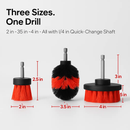 Drill Brush Cleaning Set for Tiles, Tubs & Sinks - Blue by LJGDeals