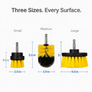 Drill Brush Cleaning Set for Tiles, Tubs & Sinks - Blue by LJGDeals