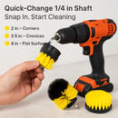 Drill Brush Cleaning Set for Tiles, Tubs & Sinks - Blue by LJGDeals