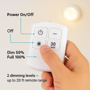 Cordless Closet Lamp with Remote Night Light by LJGDeals
