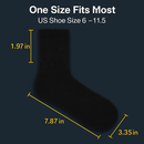 Men's Warm Wool Socks – Soft, Thermal Comfort (3 Pairs) by LJGDeals
