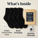 Men's Warm Wool Socks – Soft, Thermal Comfort (3 Pairs) by LJGDeals