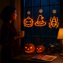 Halloween Window Light Trio: Spider, Witch Hat & Pumpkin by LJGDeals