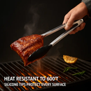 Silicone Tongs for High-Heat Grilling, Locking by LJGDeals