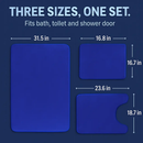 Bathroom Rug Set: Plush Velvet, Non-Slip, 3-Piece by LJGDeals