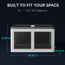Foldable Storage Bins with Lid, 3-Piece Set by LJGDeals