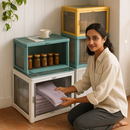 Foldable Storage Bins with Lid, 3-Piece Set by LJGDeals
