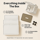 Foldable Storage Bins with Lid, 3-Piece Set by LJGDeals