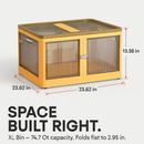 Foldable Storage Bins with Lid, 3-Piece Set by LJGDeals