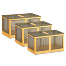 Foldable Storage Bins with Lid, 3-Piece Set by LJGDeals