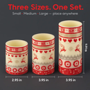 Christmas Flameless Candles Set for Home Decor by LJGDeals