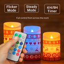 Christmas Flameless Candles Set for Home Decor by LJGDeals