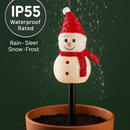 Solar Snowman Stake Light - 3 Pack, Warm White Outdoor Decor by LJGDeals